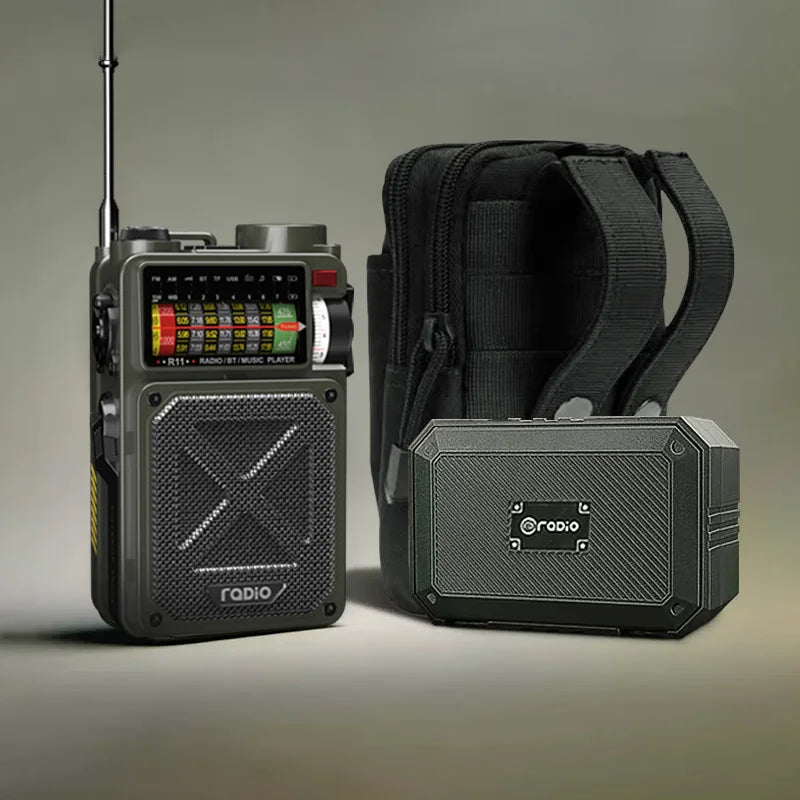 Multi function cranked radio